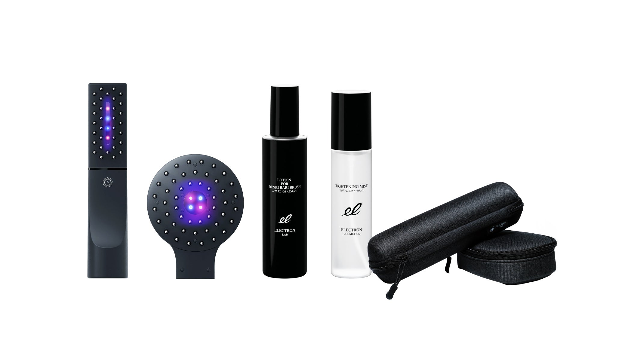 デンキバリブラシ® 2.0 +ボディ、デンキバリブラシローション、タイトニングミスト、専用ケース