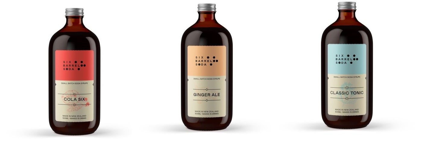 NZ産プレミアムソーダシロップ Six Barrel Soda 日本初上陸