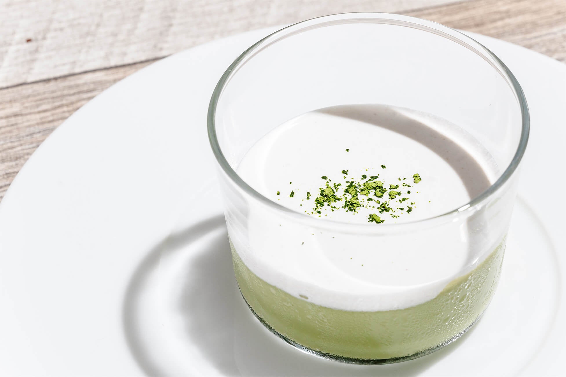 マッシュルームと抹茶のムース