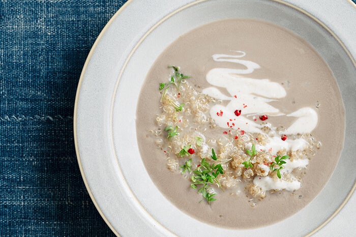 塩麹を使ったマッシュルームスープ