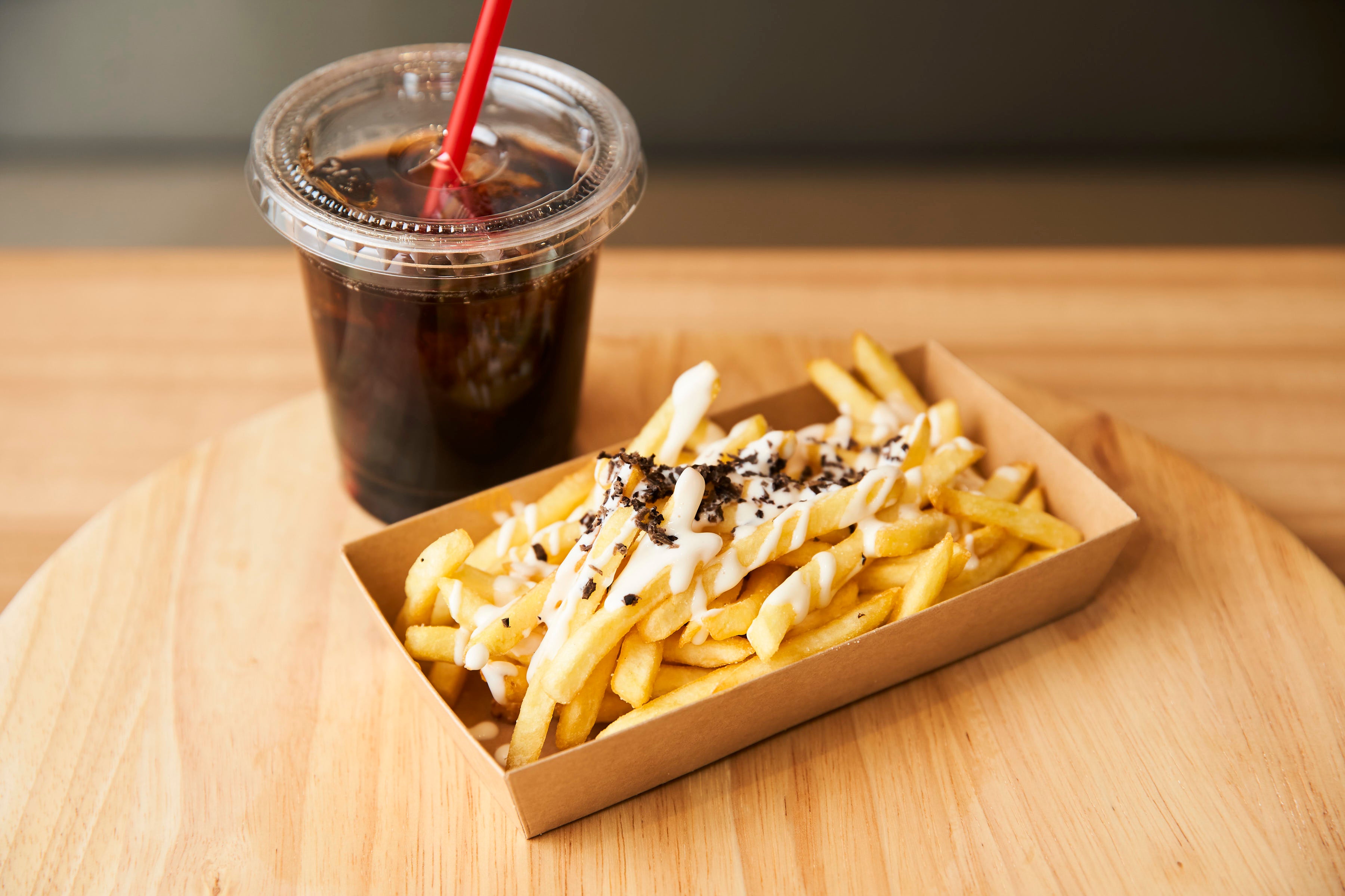 「セットメニュー　ドリンクSサイズ＋トリュフフライSサイズ」