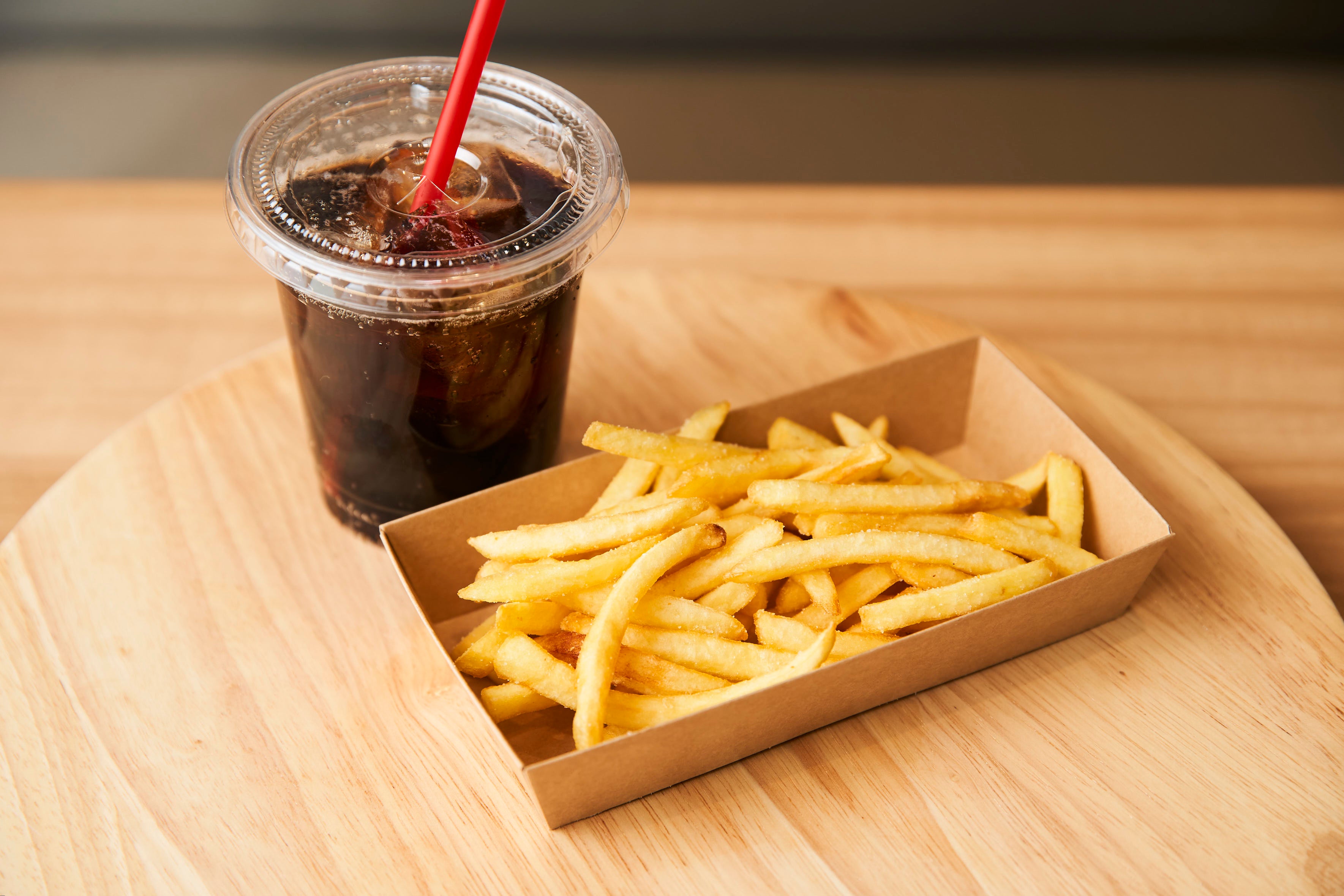 「セットメニュー　ドリンクSサイズ＋フレンチフライSサイズ」