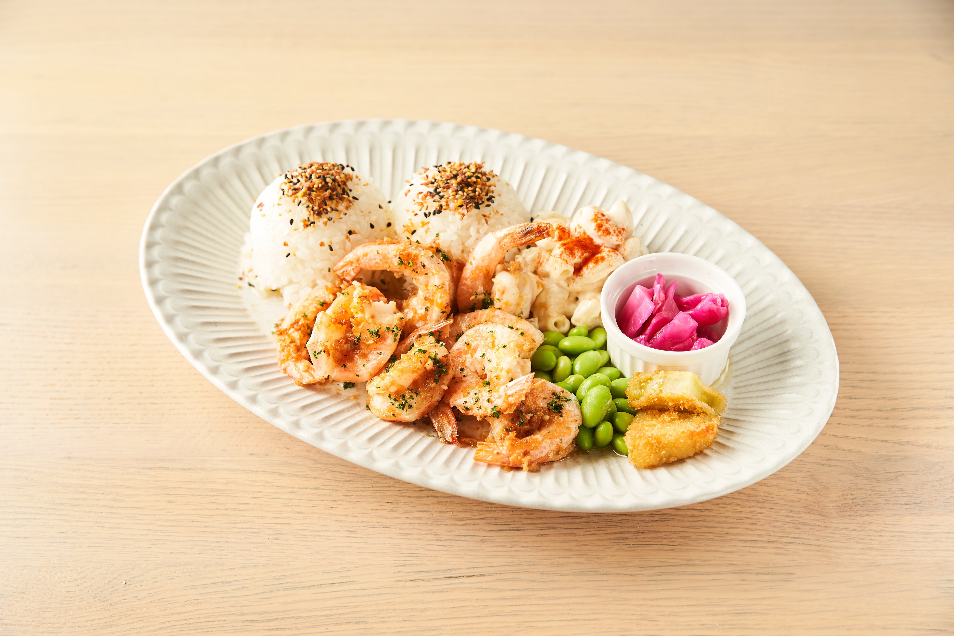 ガーリックシュリンプ プレートランチ
