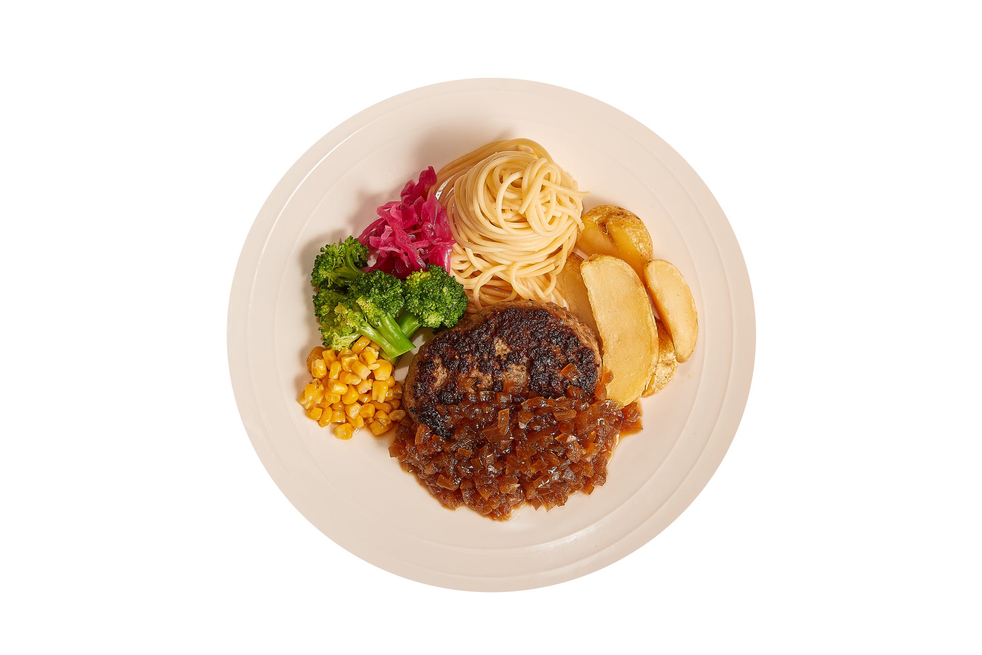 オニオンバーグ 1,590円(ドリンクバー付き)