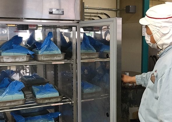 バター保管の様子