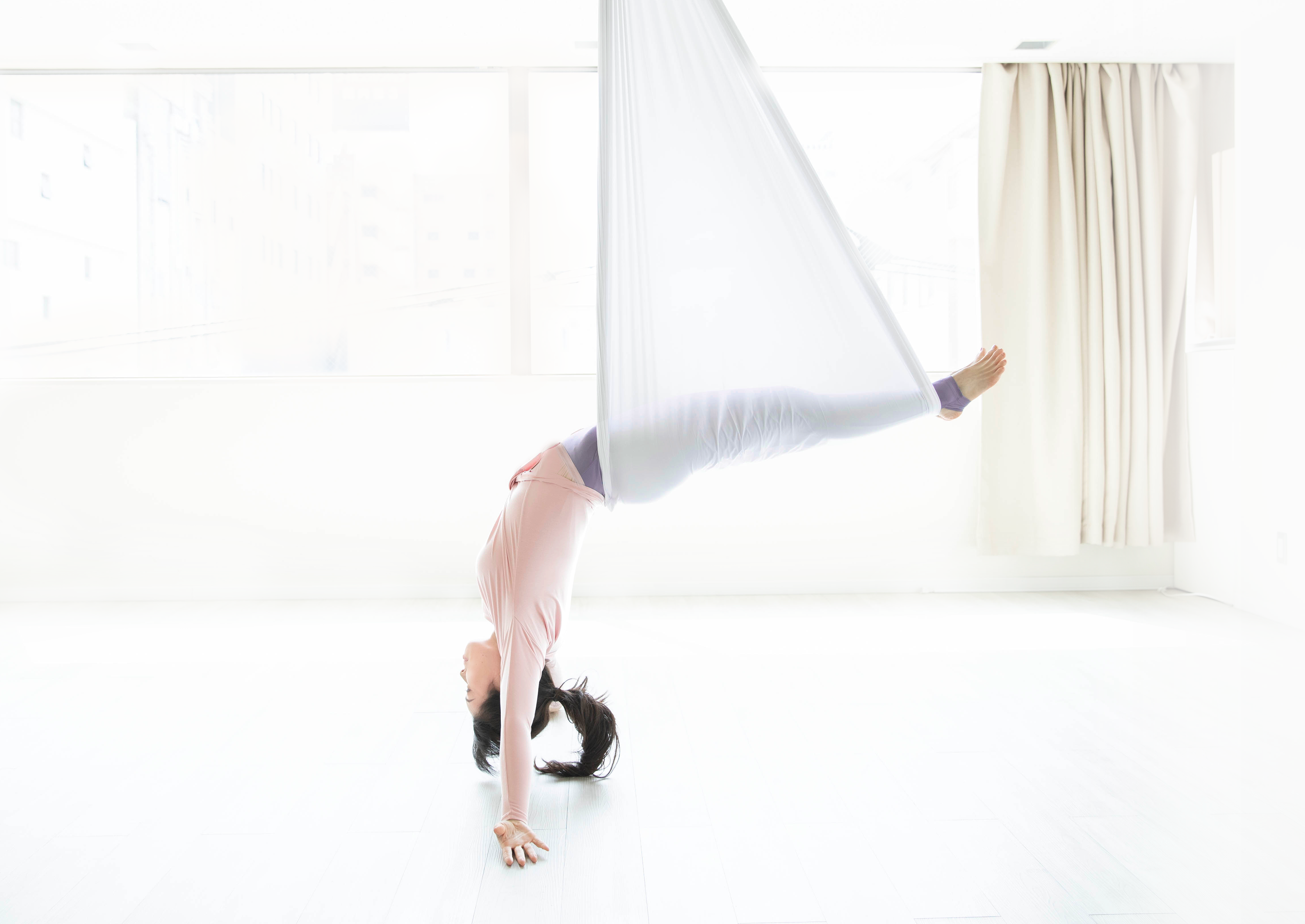 ハンモックに身をゆだねて、体の芯からリラックス