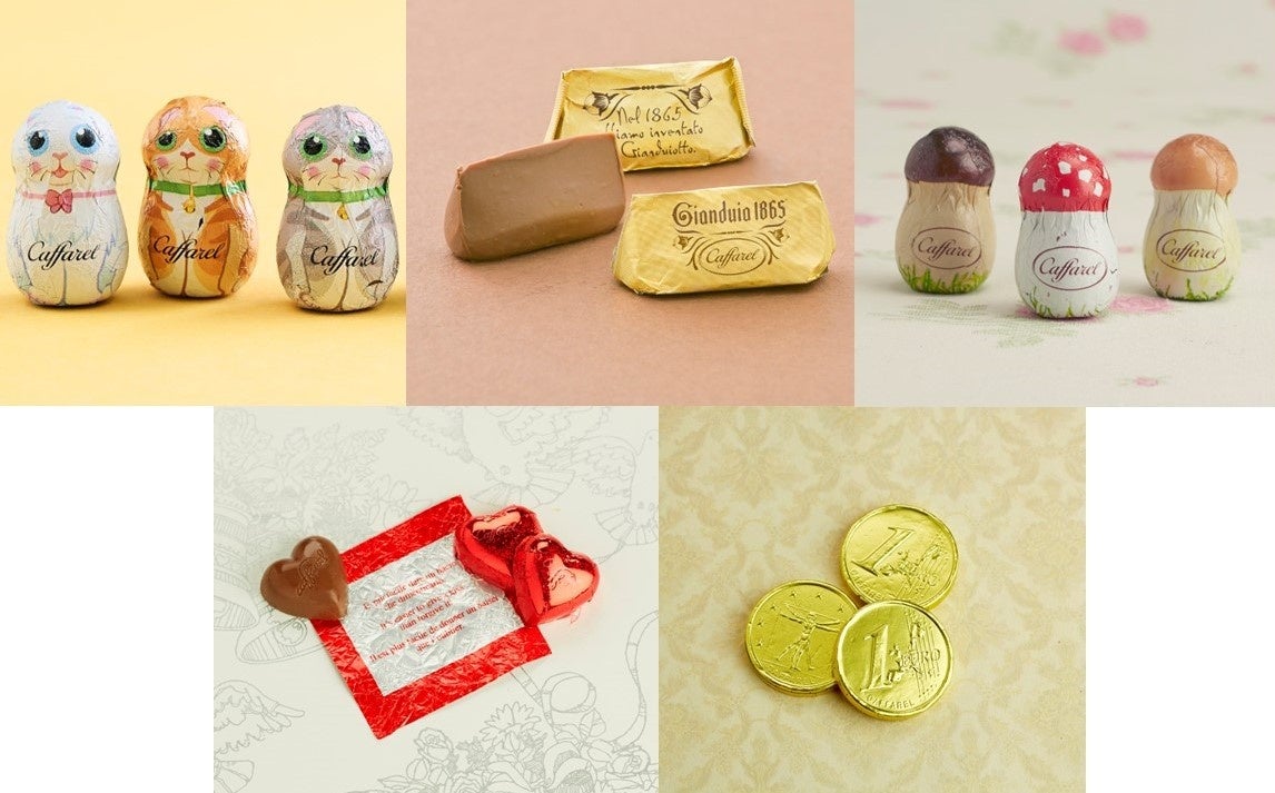 ハロウィンバケットには5種類のチョコレートが各10粒合計50粒アソートされています