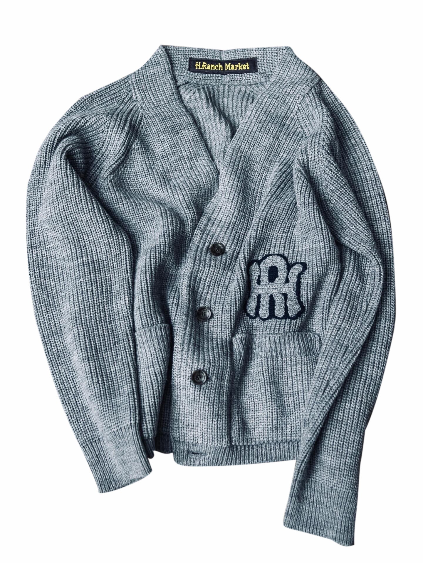 HOLLYWOOD RANCH MARKET】「HR」ワッペンをあしらった新作ニット