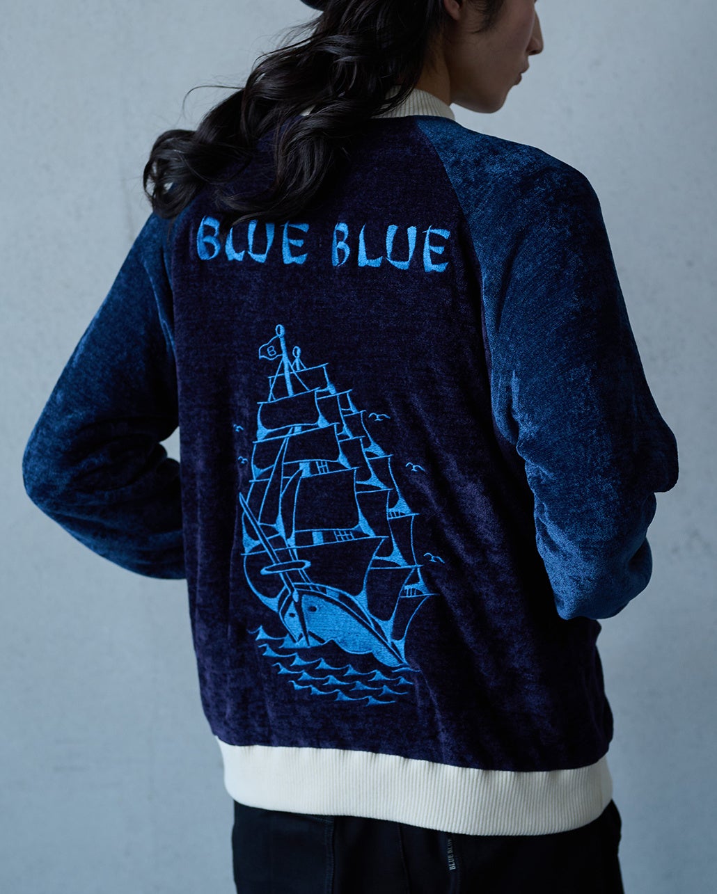 HRM BLUEBLUE スカジャン ブルーブルー HRM BLUEBLUE スカジャン ブルーブルー HRM BLUEBLUE スカジャン