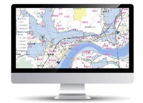 図3：衛星防災情報サービスの「システム画面イメージ」