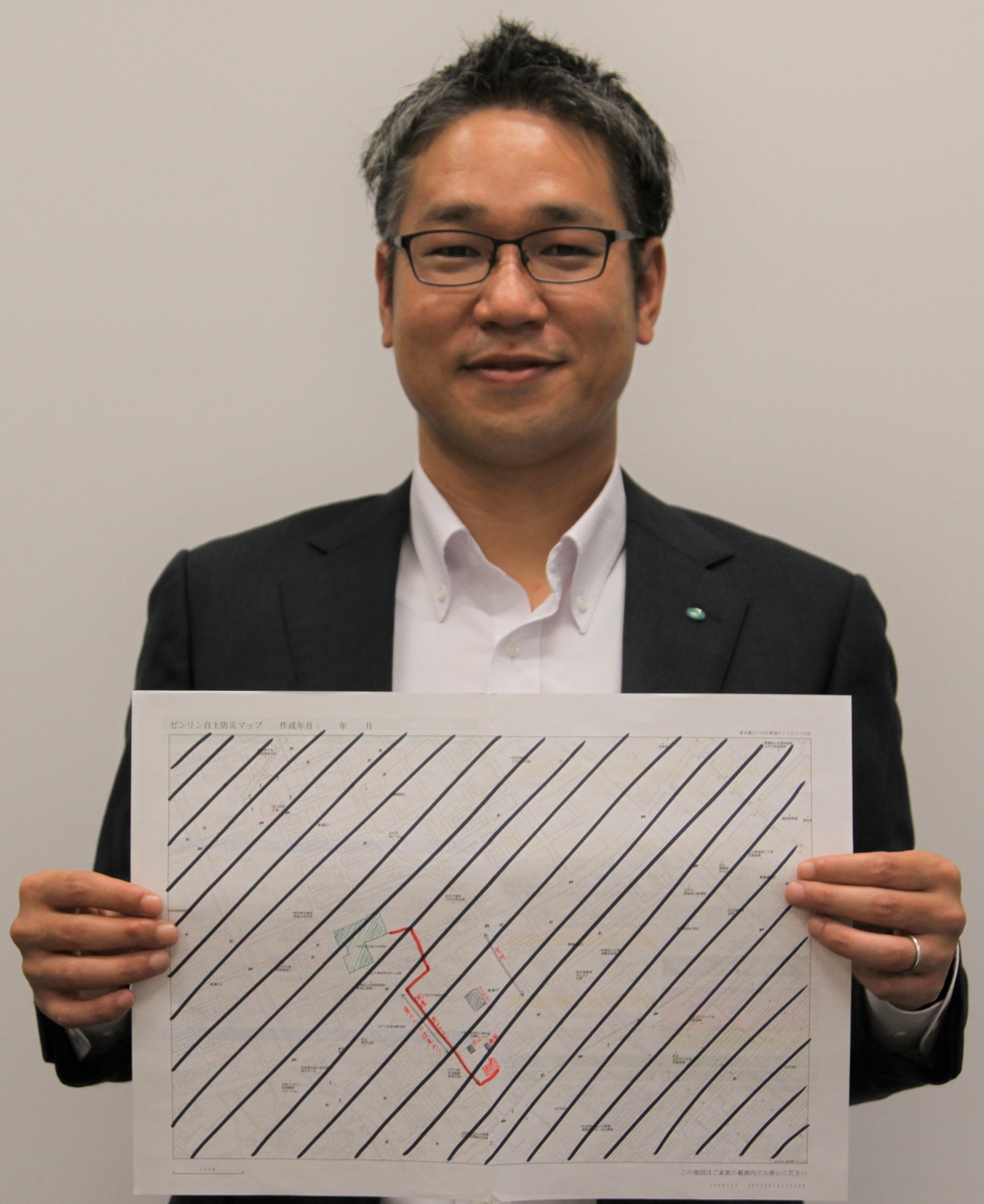 防災士の資格を持つ社員 ICT事業本部　ICT公共企画部 課長　浅野　大輔