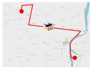　　　　　約6kmの長距離飛行を想定