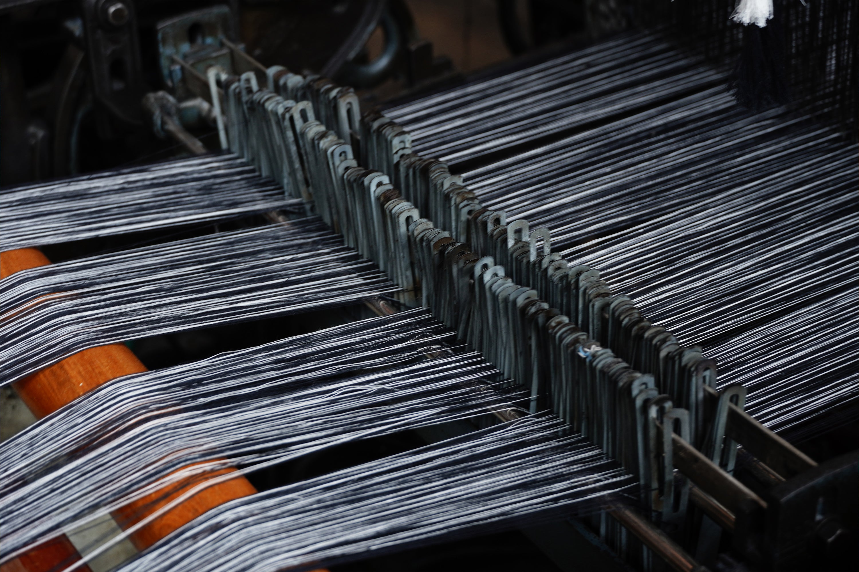 昔ながらの力織機