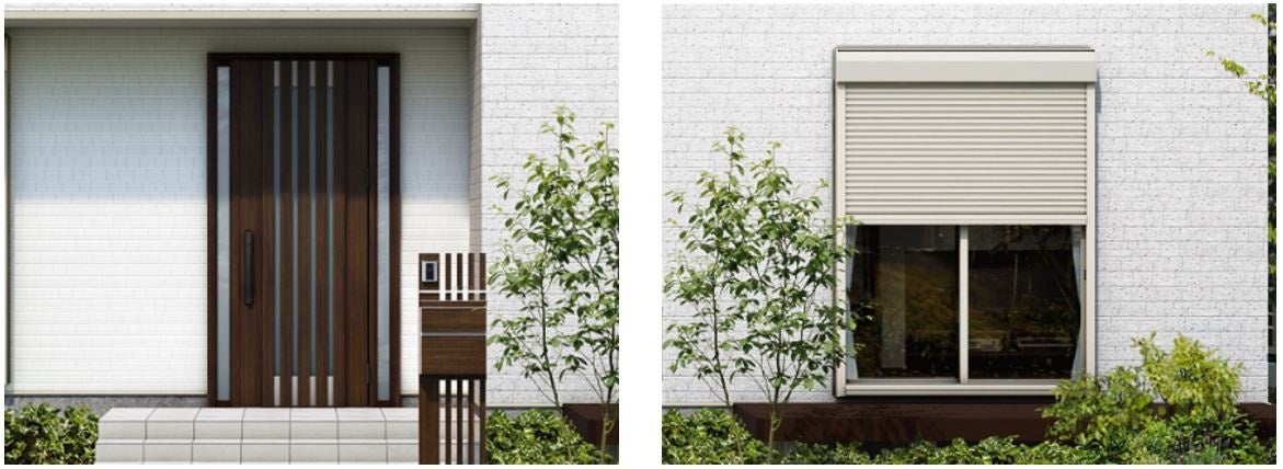 対象商品：スマートドア（左）、リモコンシャッター（右）