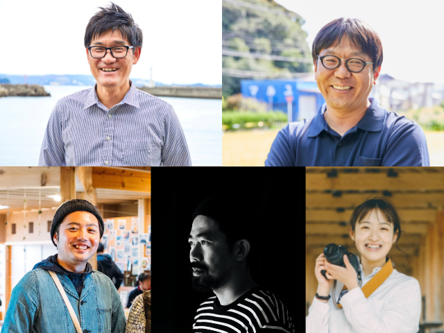 上段左から鍋屋さん、石山さん。下段左から丹さん、吉野さん、本間さん。