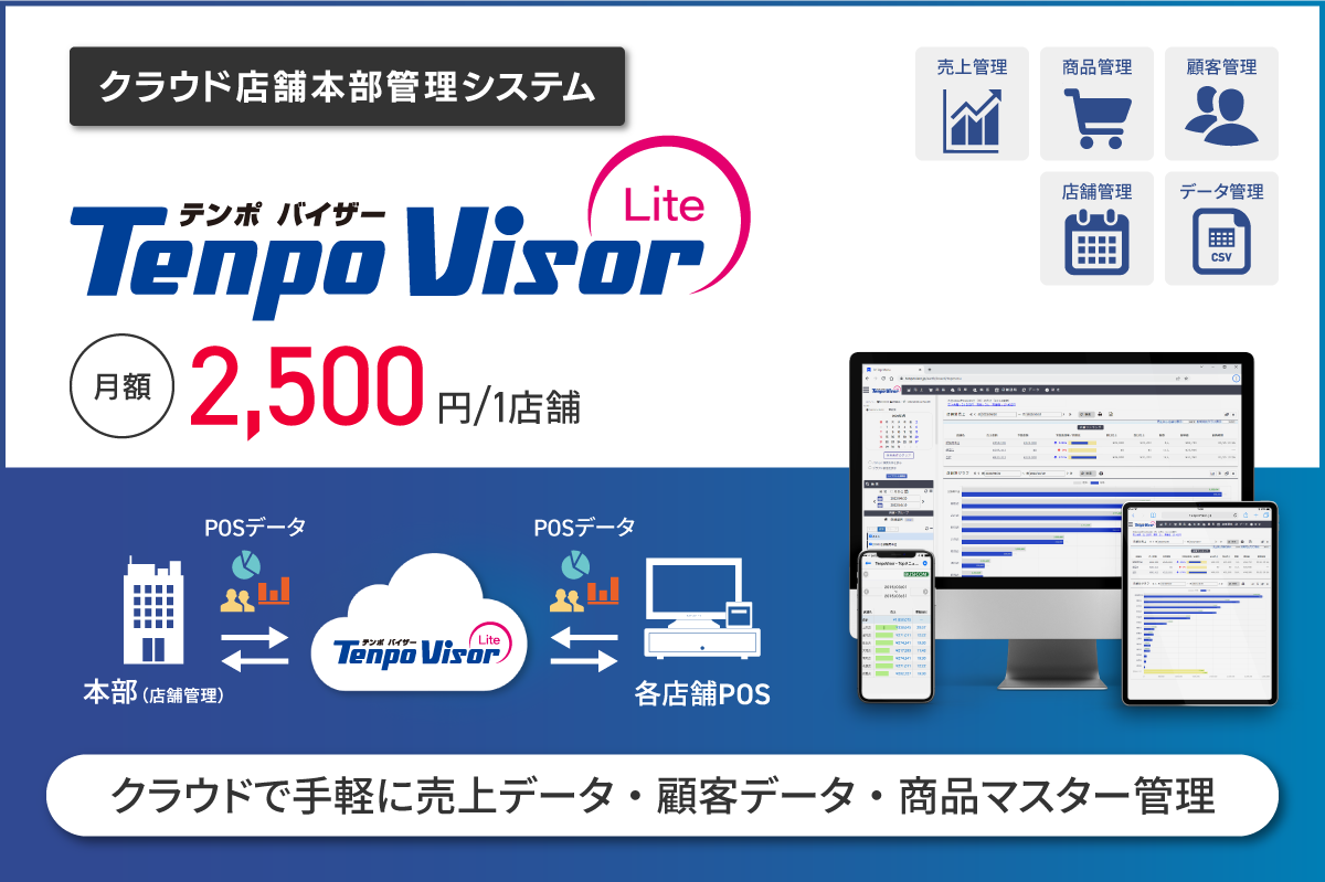 店舗DXを身近に！売上管理を低コストで手軽にできるクラウドシステム