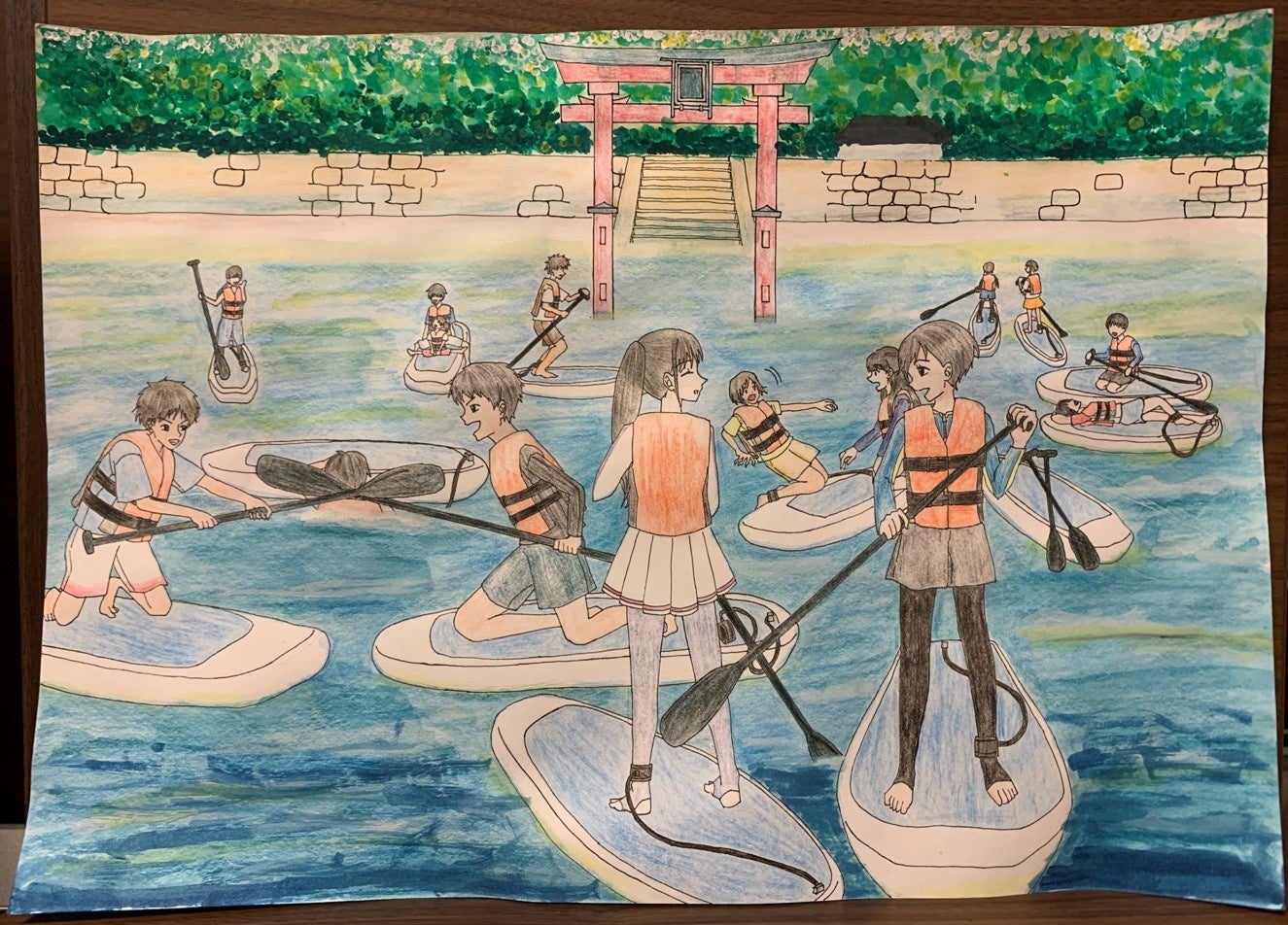 「マスクなしの笑顔」 滋賀県、14歳