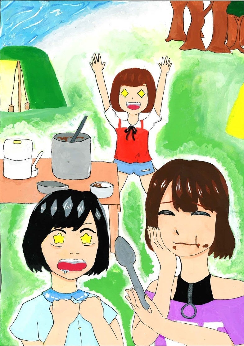 「三人で夢のキャンプ」 静岡県、13歳