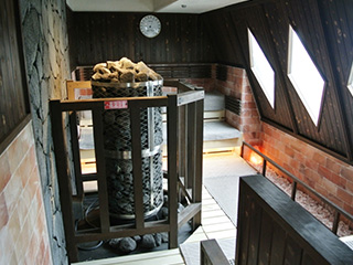 2014年にリニューアルオープンしたサウナ室