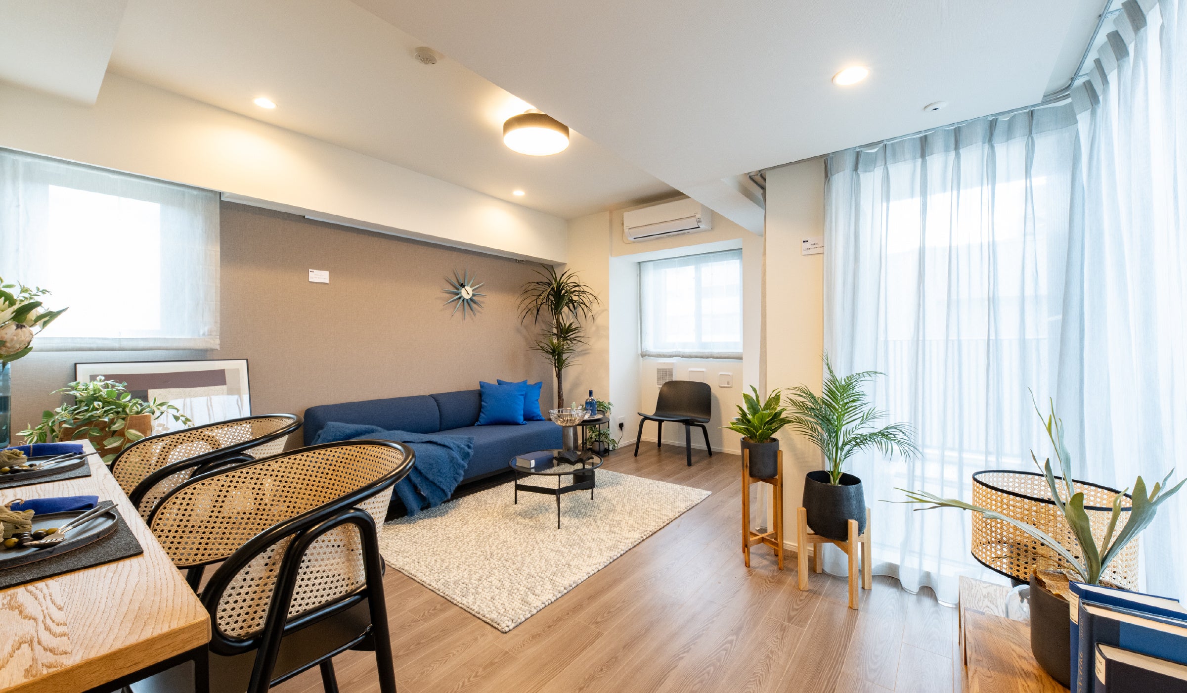 サウナ付き住戸のリビング