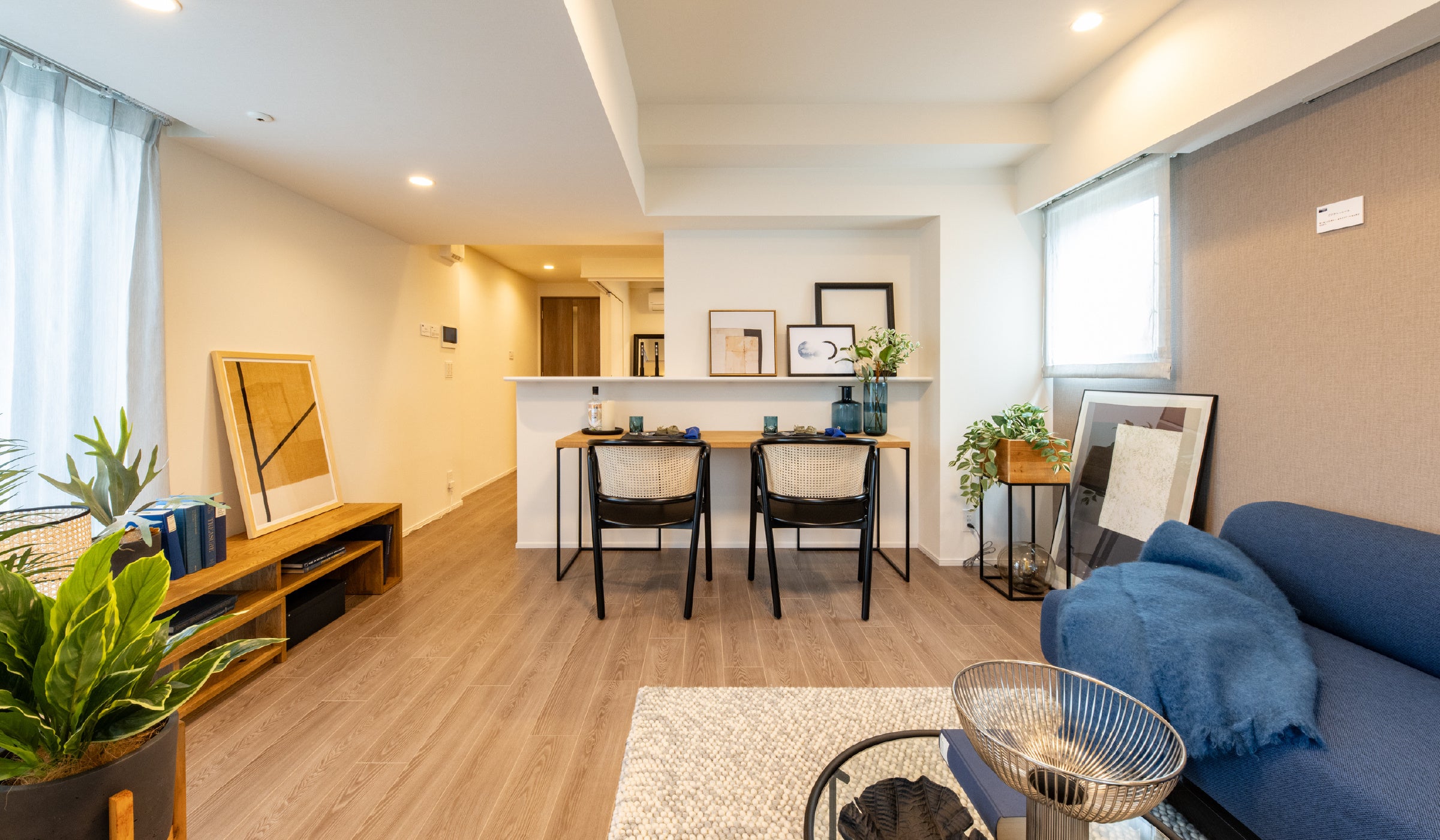 サウナ付き住戸のリビング