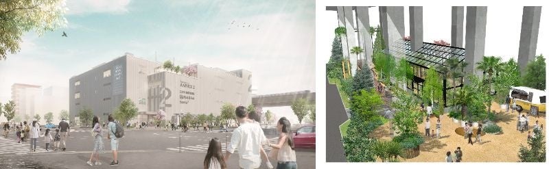 【左】流山おおたかの森S・C ANNEX2　／　【右】GREEN PATH