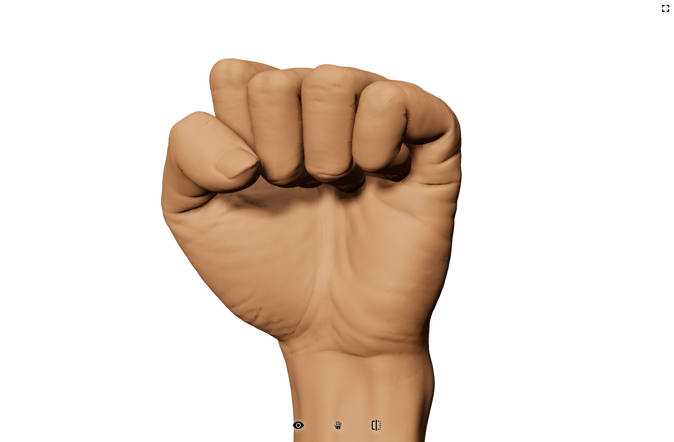 親指人間の絵 人差し指と小指を立てる手の甲のハンドサイン 手のパーツのみの