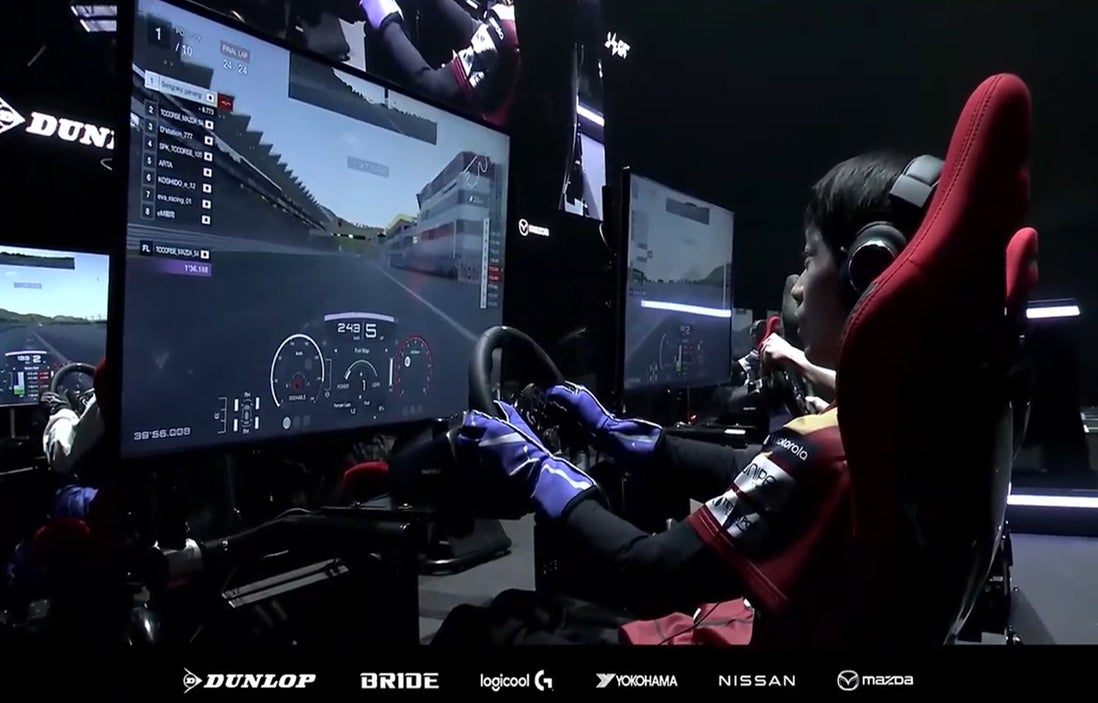 最終走者の川上選手(※JEGT GP Official 配信Chより引用)