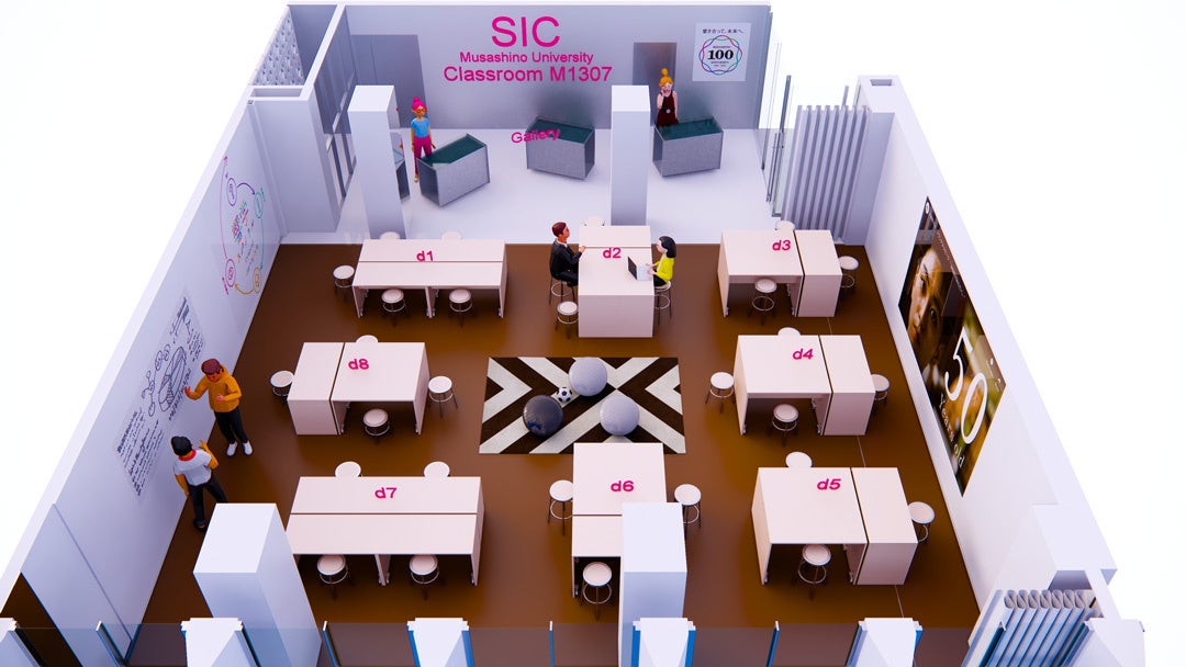現在、武蔵野大学の教員を中心にデザインを進めている oViceを活用したメタバースの教室