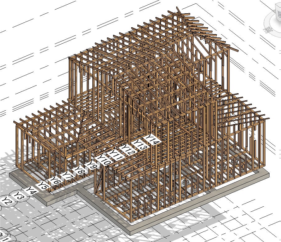 調査対象住宅BIM3Dモデル