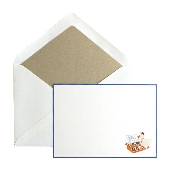 箔押し 古都葉カード BIRDS WORK TYPEWRITER（1枚入り）