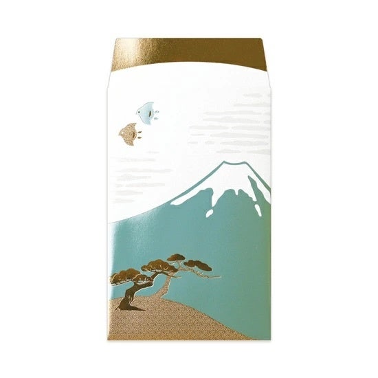 箔押し 箔ぽち袋 やまかわうみ 山 2枚