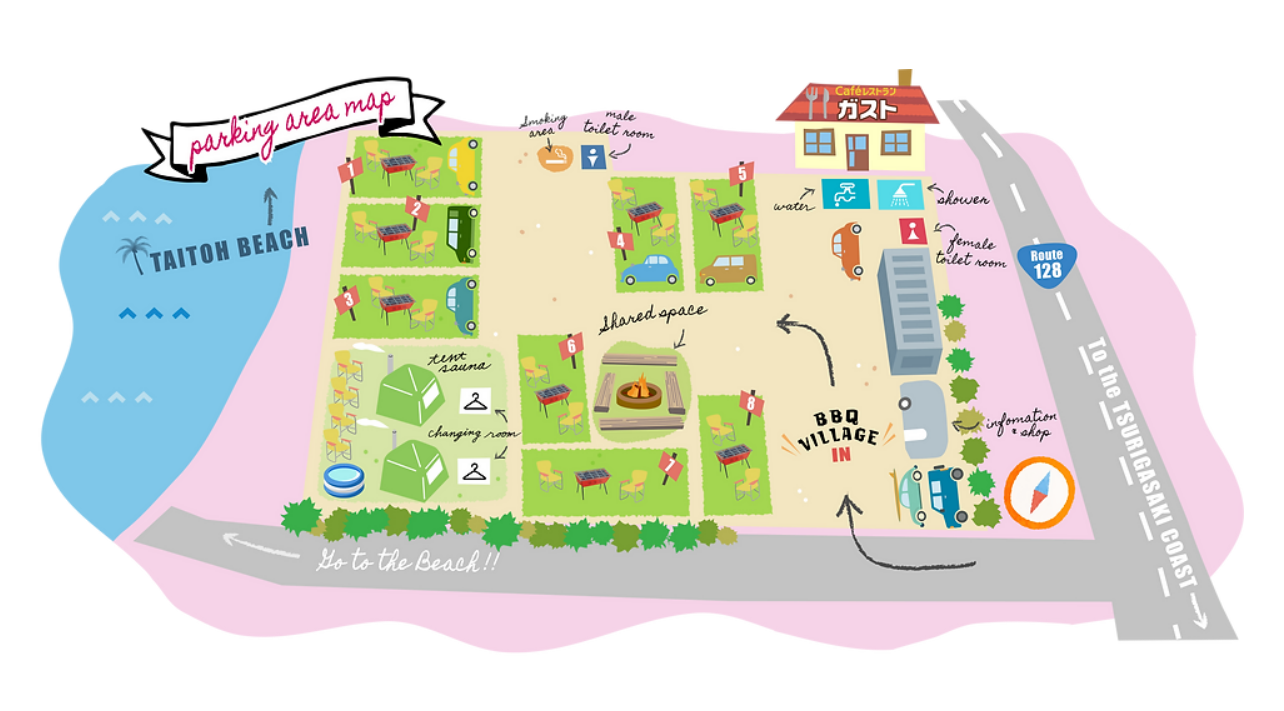 シーサイド太東海岸MAP