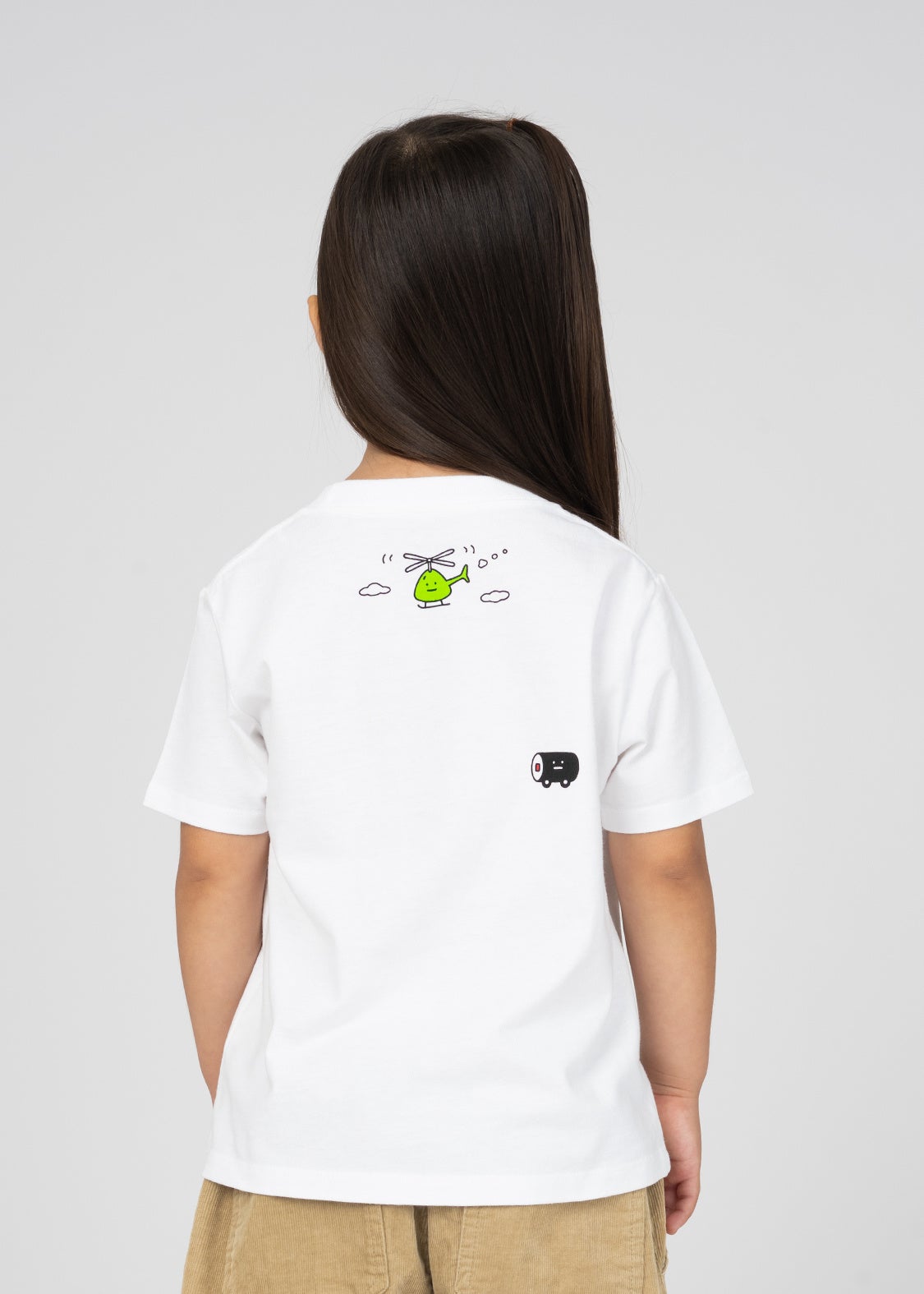 キッズTシャツ「おさんぽスシトレイン」裏