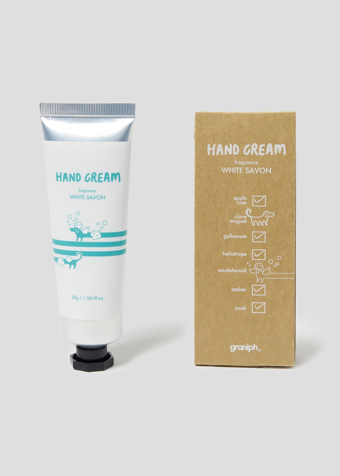 ハンドクリーム　ナガスギルイヌ