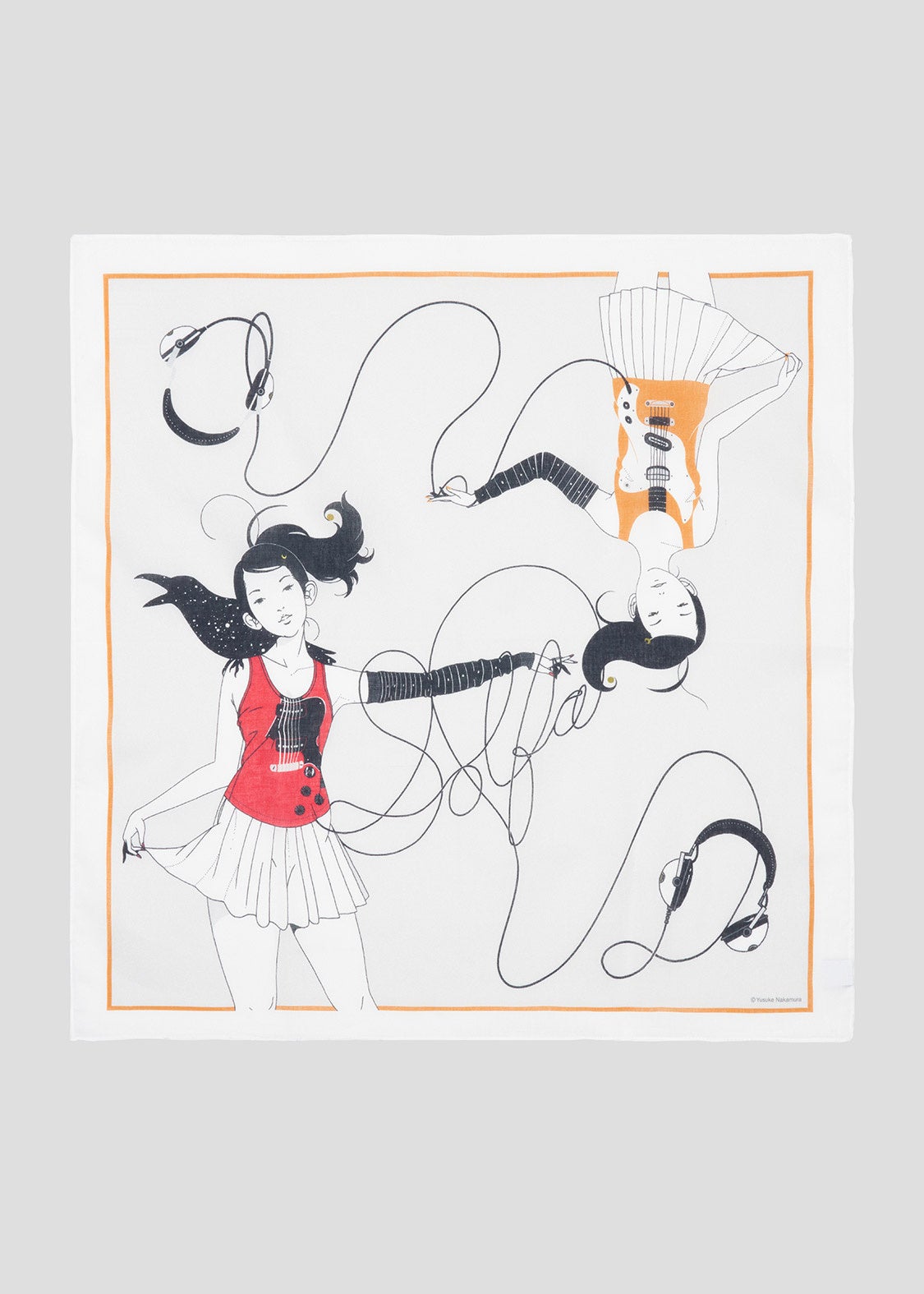 ギターガール(中村佑介)｜コットンハンカチ