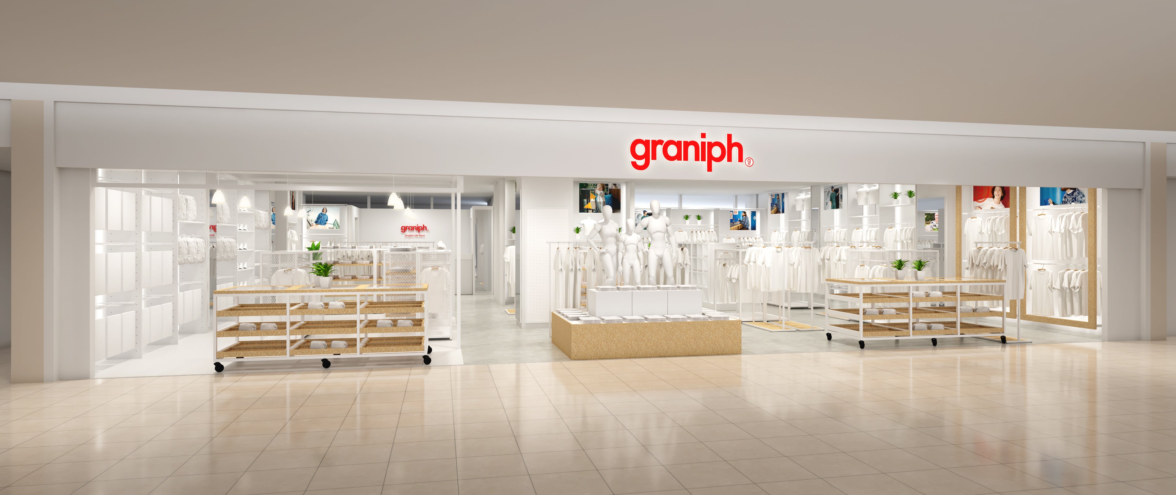 グラフィックライフストアのグラニフ、新静岡セノバ店が2023年3