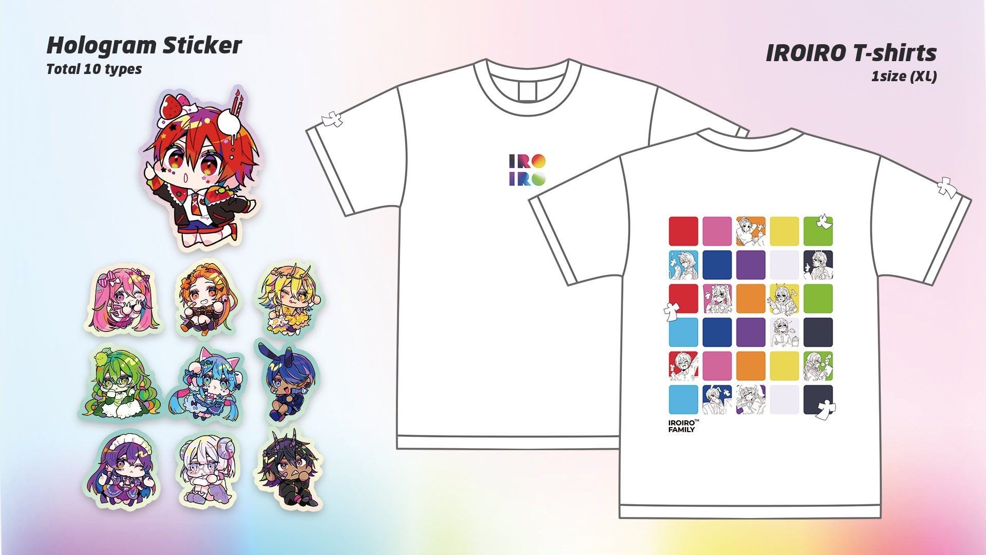 会場販売 IROIROグッズ