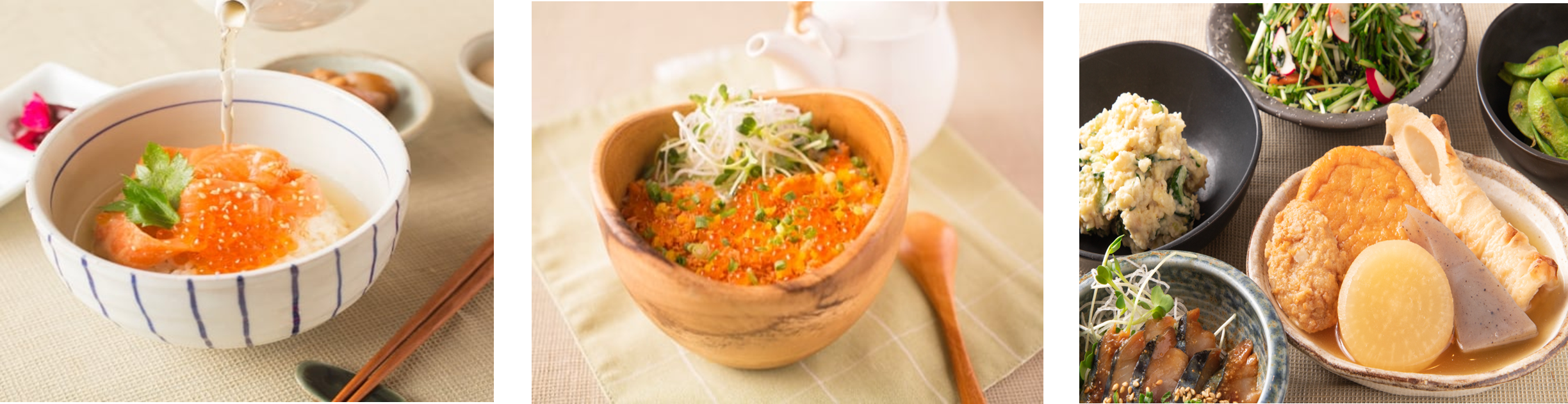 創作出汁茶漬け　　　　　　　　　　　　おひつごはん　　　　　　　　　　　　ちょい飲み