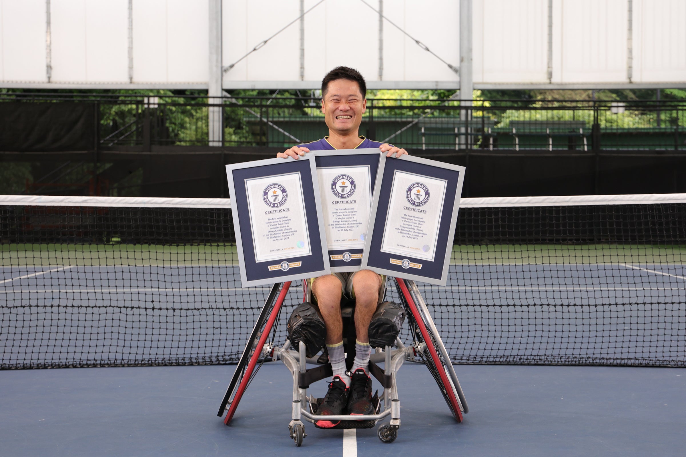 国枝慎吾選手　新たに３つのギネス世界記録に認定 (C)Guinnessworldrecords Ltd.