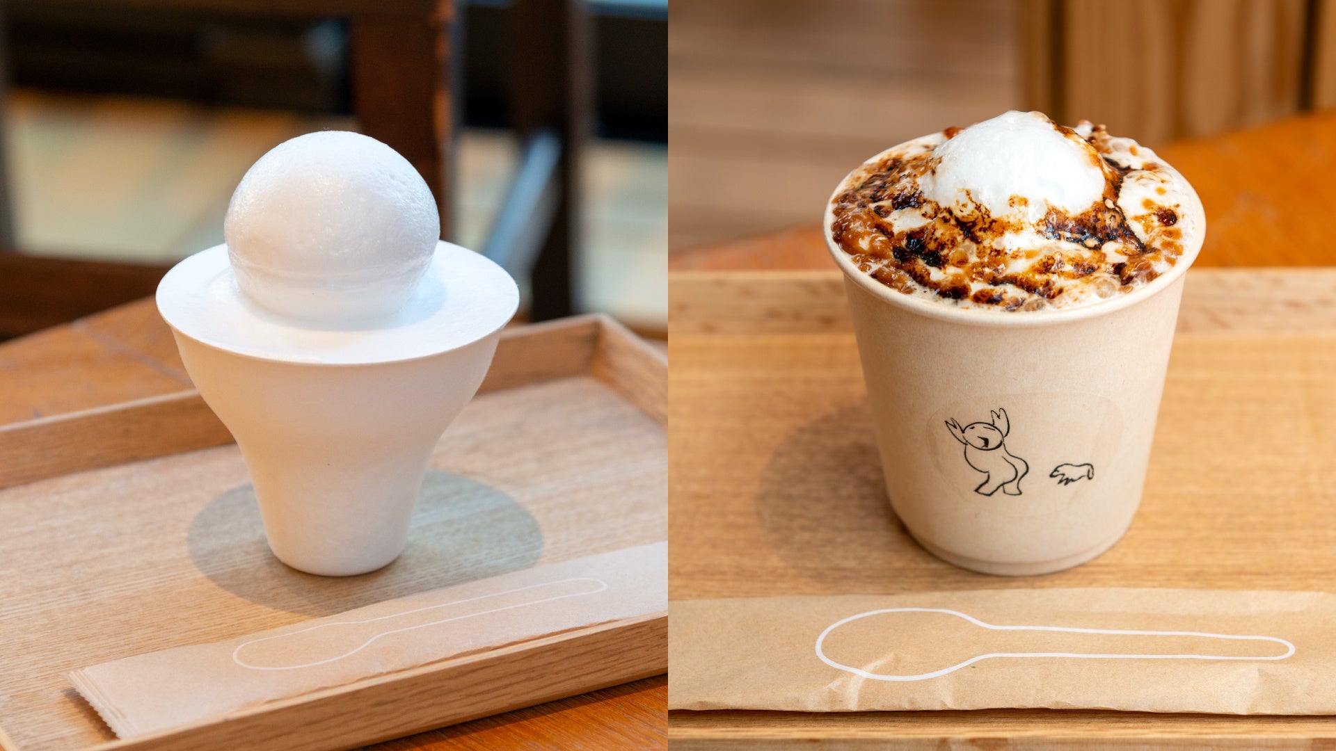 左：つるのこのこ 750円(税込)／右：雪んこスモア 580円（税込）