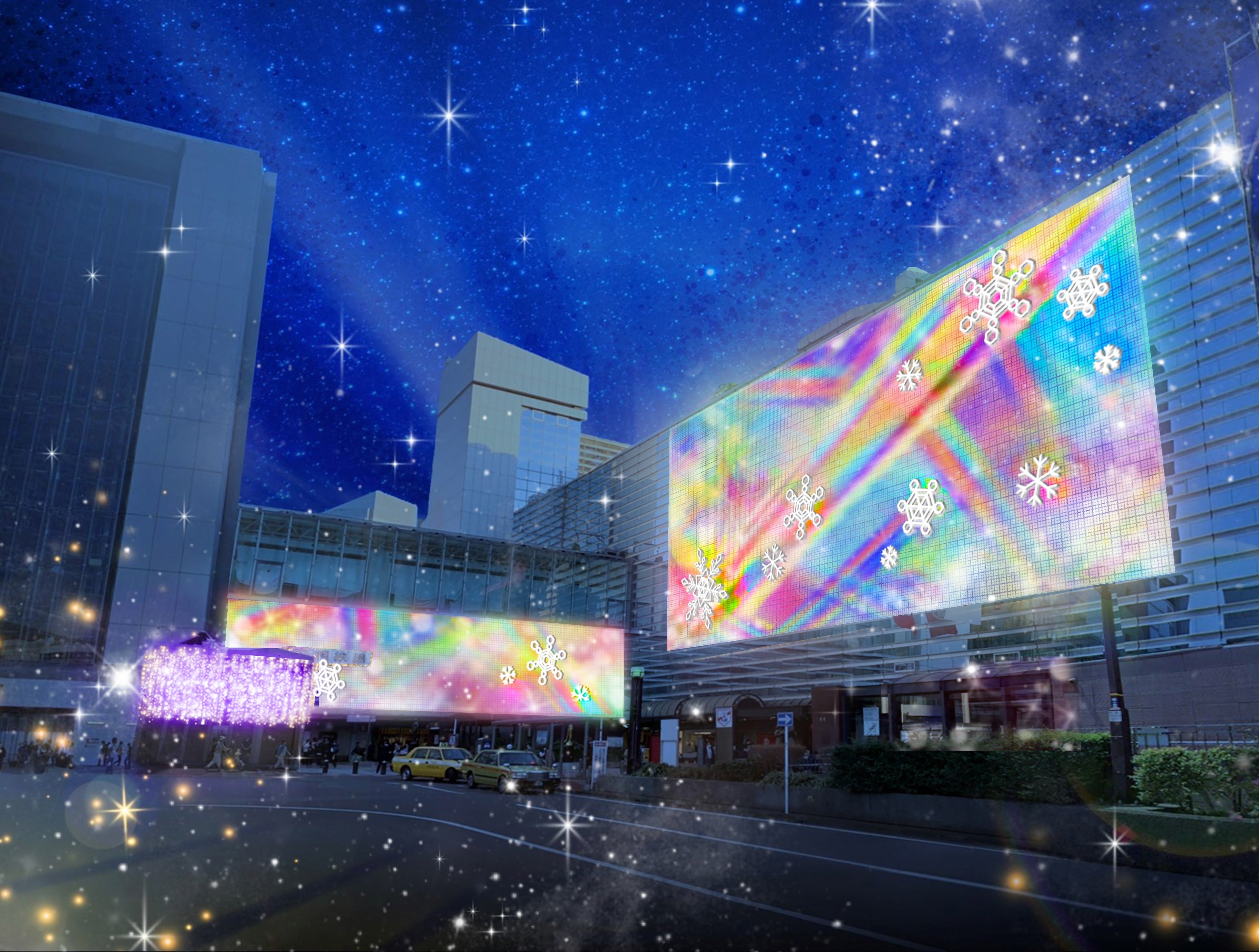 横浜タカシマヤ・相鉄ジョイナス壁面（イメージ）　　