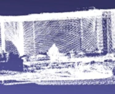 LIDARセンサで取得したデータ (人が座っている)