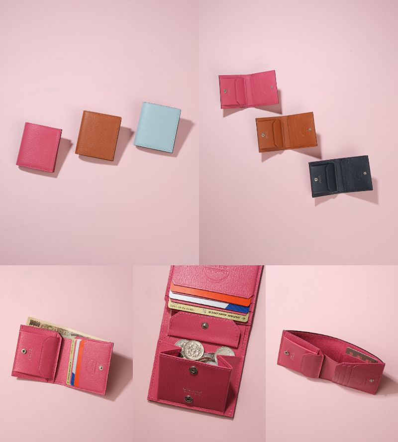 2420 【新品 3.5万】ラルコバレーノ★スナップタイプ二つ折りミニウォレット L'arcobaleno 財布 L'arcobaleno（ラルコバレーノ）スナップタイプ二