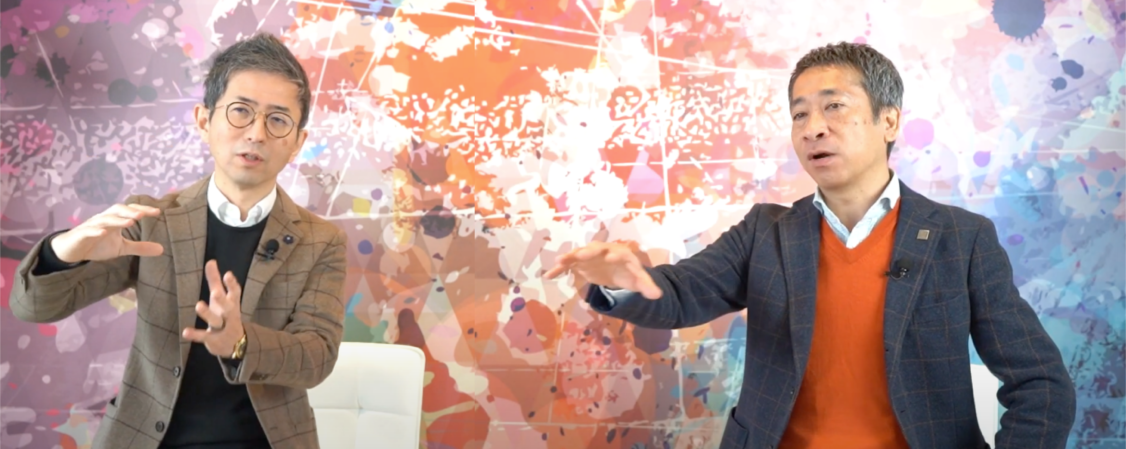 ▲クラスコ代表小村と常務取締役清水をファシリテーターに様々な経営・業務改善ノウハウを発信