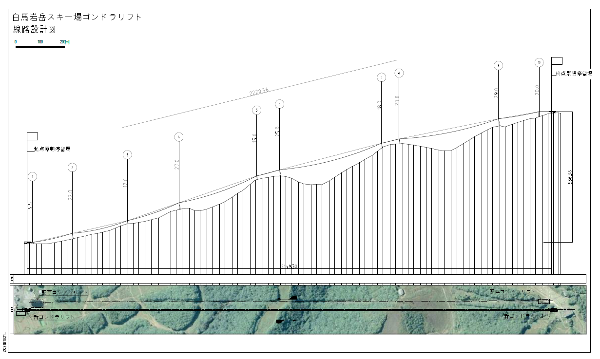 新ゴンドラリフト平面図