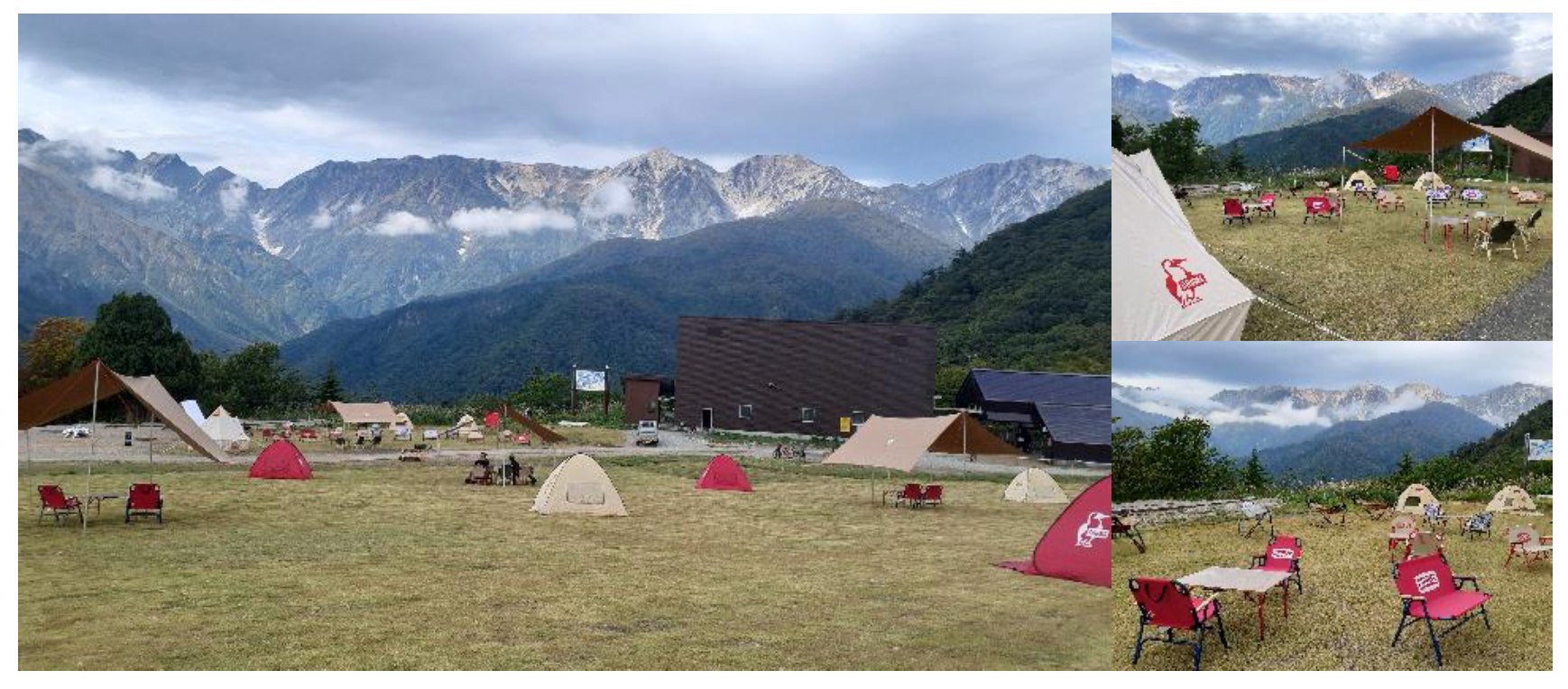 「白馬ヒトトキノモリ」での「CHUMS」のアイテム展開イメージ