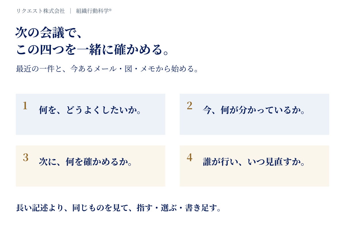 分担を決める前に「必要な仕事」を一緒に見つける――取引先・他部署との会議を見直す図解実践ガイドが無料公開