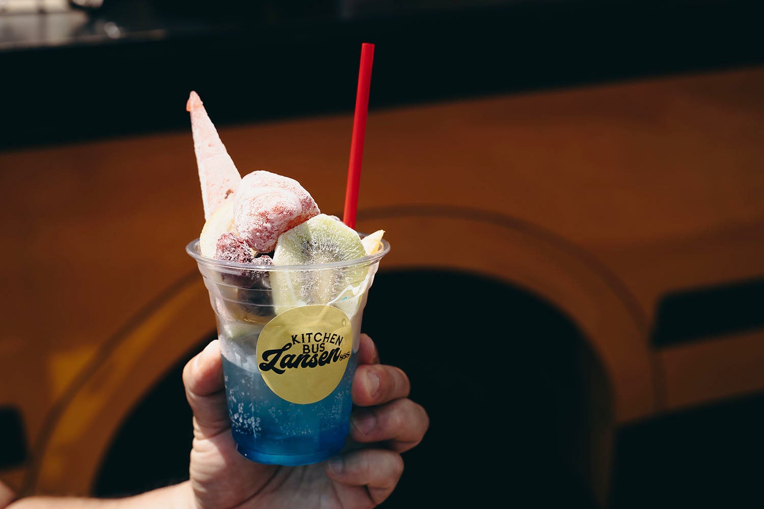 前回大会の様子。ゴールの後につめた～いスイーツ