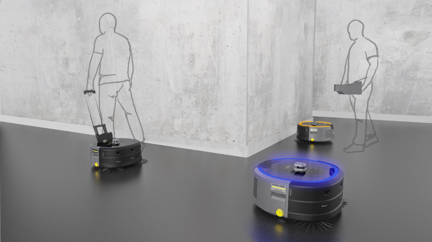 床清掃ロボット　KIRA CV 50（参考出展）